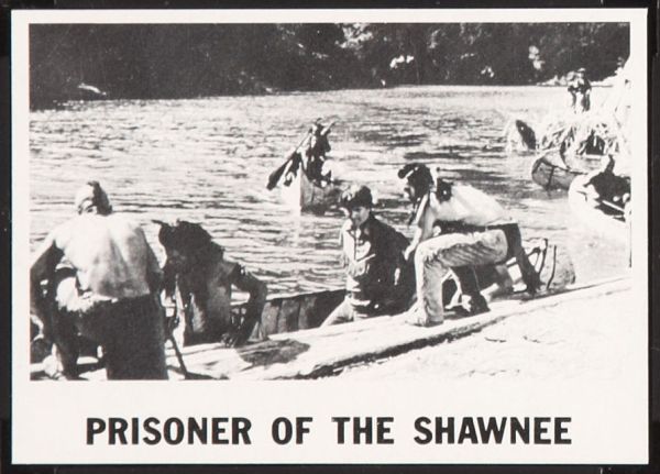 65TTDB 1965 Topps Test Daniel Boone Prisoner Of The Shawnee